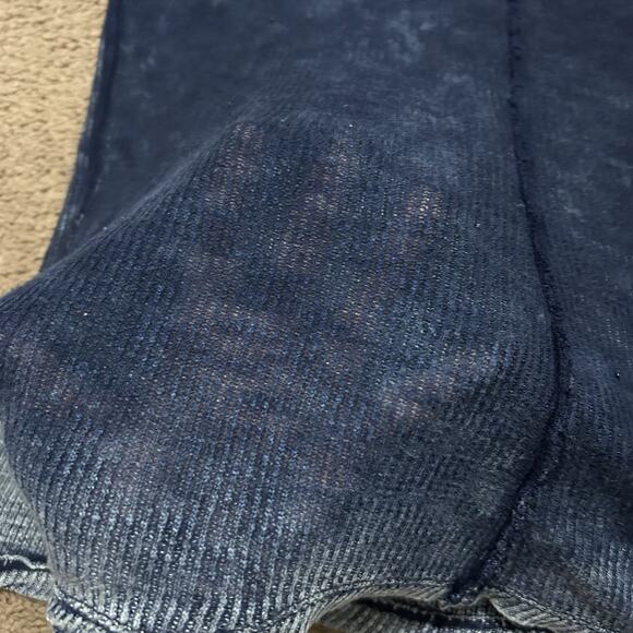 We The Free Free People Cap Sleeve Denim Colored Sheer Top XS - Picture 7 of 7